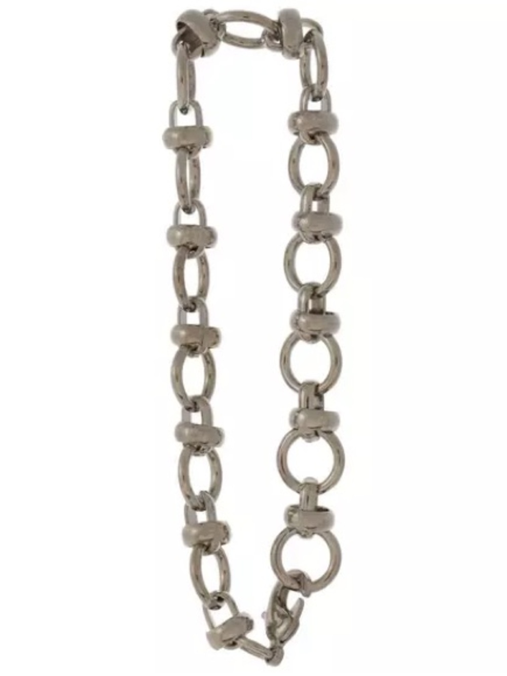 New 8” Metal Gallery Round Link Bracelet